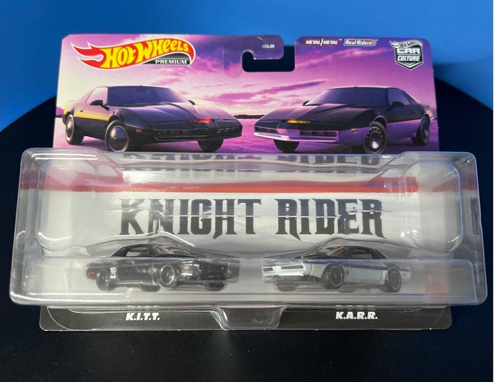 Hot Wheels Knight Rider KITT & KARR Premium Car Culture 2 Pack 1:64 Diecast